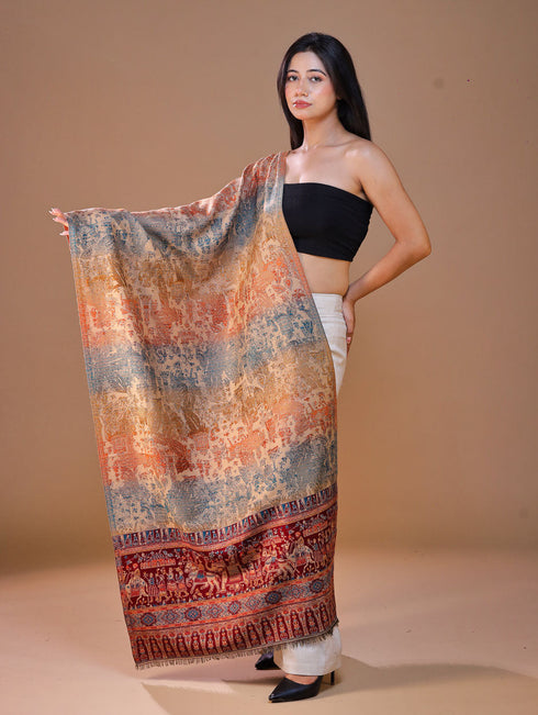 Women's Jamawar Wool Stole